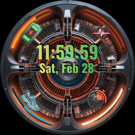 A095 Power Machine Watch Face