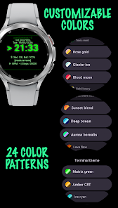 STerminal Watch CRT terminal watch face on Wear OS smartwatch